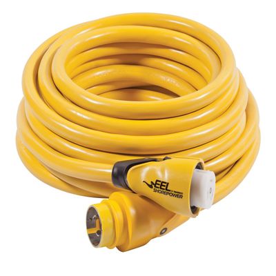 Marinco CS503-50 EEL Cordset, 50A 125V, 50', Yellow