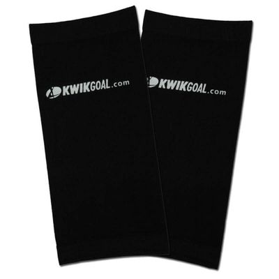 Kwik Goal Youth Shin Guard Compression Sleeves, Black