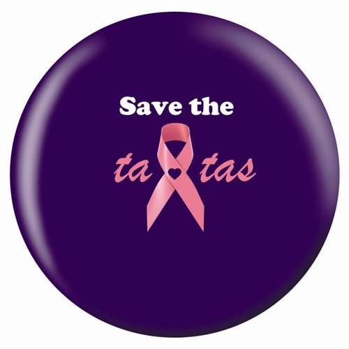 Bowlerstore Products Breast Cancer Awareness Bowling Ball- Save The Tatas (12lbs)