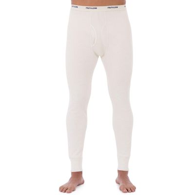 Fruit of the Loom Men's Classic Midweight Waffle Thermal Underwear Bottoms (1-Pack), Natural, XX-Large
