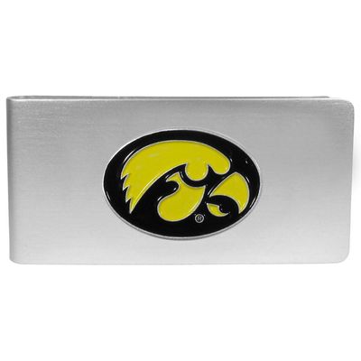 NCAA Siskiyou Sports Mens Iowa Hawkeyes Brushed Metal Money Clip One Size Team Color