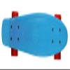 Ridge Skateboards Unisex's Original Mini Cruiser, Blue-Red, 22 Inch view 3