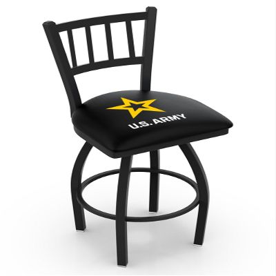 HBS L018 U.S. Army 30" Swivel Bar Stool with Black Wrinkle Finish