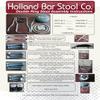 25" L7C4 - Chrome Double Ring Alabama Swivel Bar Stool with a Back by The Holland Bar Stool Company view 4