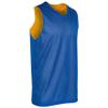 CHAMPRO Standard Zone Reversible Basketball Jersey, Royal, White, Medium view 1