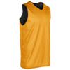 CHAMPRO Unisex-Youth Zone Reversible Basketball Jersey, Black, Gold, Medium view 2