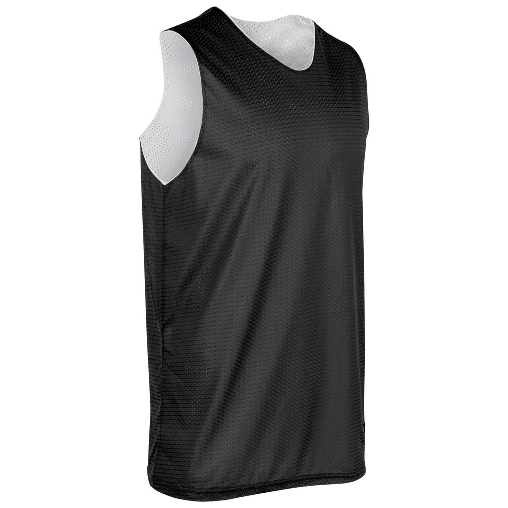 Champro Polyester Reversible Basketball Jersey, Youth Medium, Black, White