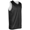 Champro Polyester Reversible Basketball Jersey, Youth Medium, Black, White view 1