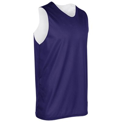 CHAMPRO Unisex-Youth Zone Reversible Basketball Jersey, Purple, White, Small