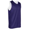 CHAMPRO Unisex-Youth Zone Reversible Basketball Jersey, Purple, White, Small view 1