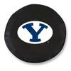 Brigham Young University Tire Cover - Size H1 - (37"x12.5") on Black Vinyl view 1