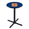 Holland Bar Stool Co. L211-36" Black Wrinkle Syracuse Pub Table view 1