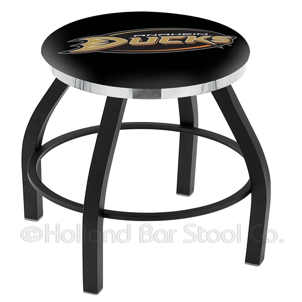 Holland Bar Stool Co. Anaheim Ducks NHL Flat Ring Blk Bar Stool