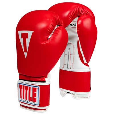 Title Classic Pro Style Training Gloves 3.0, Red/White, 12 oz