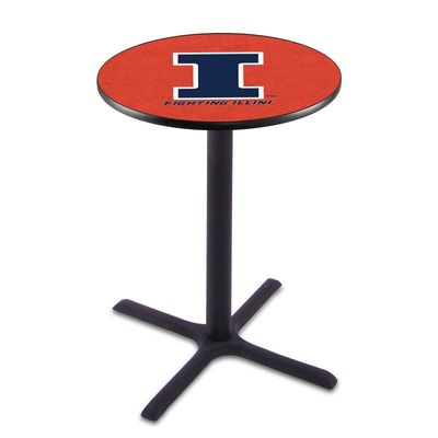 Holland Bar Stool Co. L211-36" Black Wrinkle Illinois Pub Table