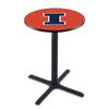 Holland Bar Stool Co. L211-36" Black Wrinkle Illinois Pub Table view 1