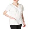 Cherokee Women's Workwear Scrubs Core Stretch Mock-Wrap Top (XXXX-Large), White view 2