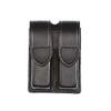 Aker Leather 510 Double Magazine Pouch Fits 2 Double Stack 9mm Magazines, Black, Plain, Hidden Snap view 1