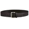 Aker Leather B08 Garrison Belt, Black Basketweave Leather Tactical Duty Belt 1.5 Inch Wide with Removable Chrome Center Bar Buckle, Size 30 for Law Enforcement Uniform or Everyday Wear, Made in USA view 1