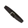 Aker Leather B08 Garrison Belt, Black Basketweave Leather Tactical Duty Belt 1.5 Inch Wide with Removable Chrome Center Bar Buckle, Size 30 for Law Enforcement Uniform or Everyday Wear, Made in USA view 3