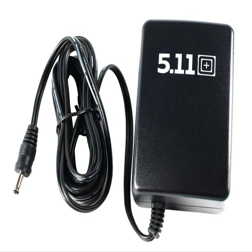 5.11 Tactical AC/DC Wall Adaptor, 120V/2.5A Replacement Adaptor for Flashlight, Black, One Size, Style 53185