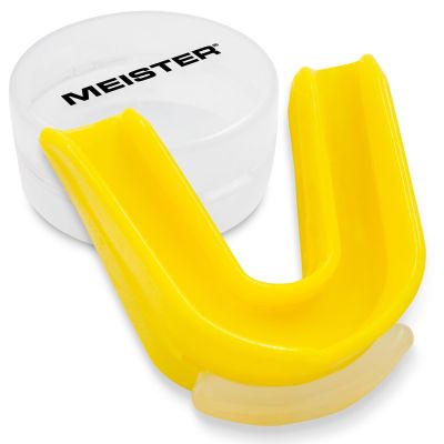 Moldable Double Mouthguard w/Case - Yellow