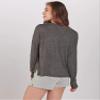 boxercraft Women's Cuddle Fleece Boxy Crew M Charcoal view 3