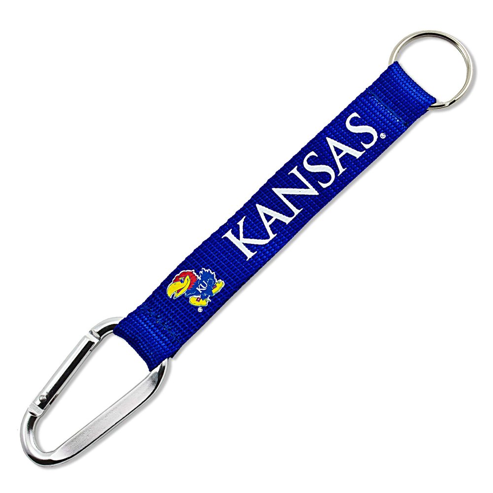 aminco NCAA Kansas Jayhawks Carabiner Lanyard Keychain