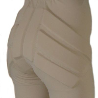 Silver Lining Ice Skating Padded Shorts SLshort (Light Tan, Child Medium)
