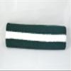 Sports Headband 100% Terry Cloth-green White Stripe view 1