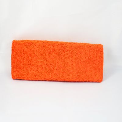 Sports Headband 100% Terry Cloth-Orange