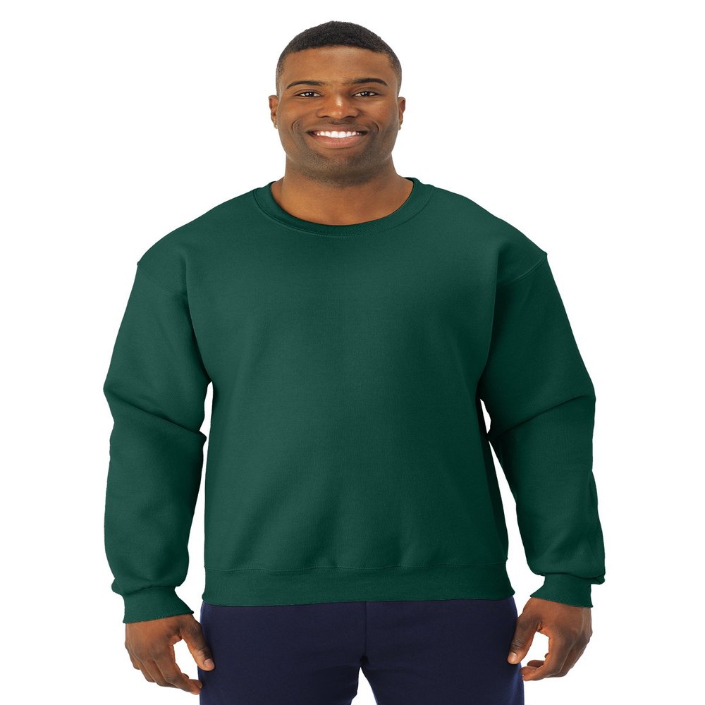 Jerzees Super Sweats Adult Crewneck Sweatshirt 4662M Forest Green