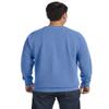 Adult Crew-Neck Blended Sweatshirt (Flo Blue PgmDye) (3X-Large) view 2