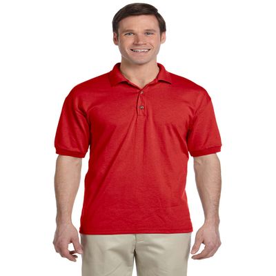 Gildan Mens 5.6 oz. DryBlend 50/50 Jersey Polo G880 -RED L