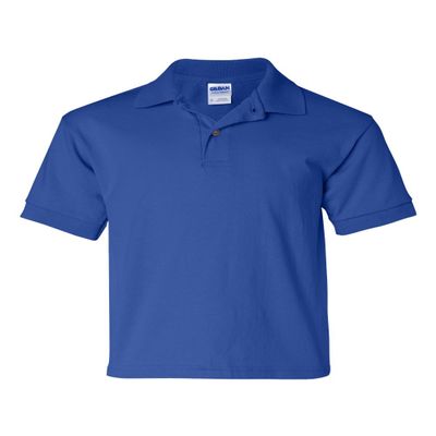 Gildan Boys 5.6 oz. DryBlend 50/50 Jersey Polo G880B -ROYAL XL