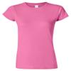 Gildan Junior Girls Softstyle t-Shirt. (Azalea) (Small) view 1