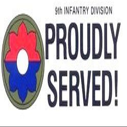 9TH INFANTRY DIVISION" OLD RELIABLES" Bumper Sticker 3" X 6 1/2"