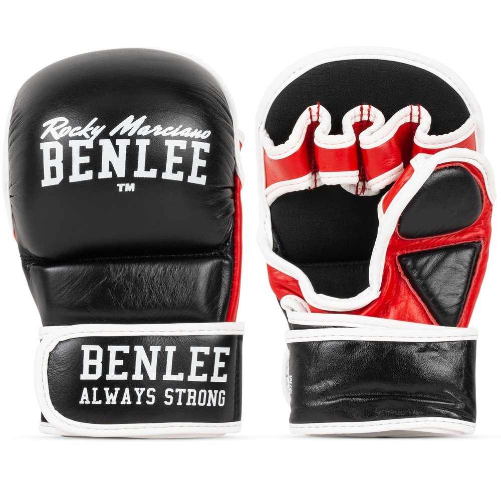 Benlee Rocky Marciano Men's Striker Leather MMA Sparring Glove-Black, Small/Medium