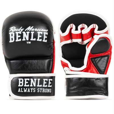 Benlee Rocky Marciano Men's Striker Leather MMA Sparring Glove-Black, X-Large