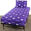 College Covers Everything Comfy Kansas State Wildcats Full Sized 4 Piece Sheet Set, Team Color Background, 1 Flat Sheet, 1 Fitted Sheet, 2 Pillowcases view 1