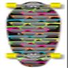 Yocaher Graphic Series Complete Kicktail Skateboards Longboard w/BlackWidow Premium 80A Grip Tape, Aluminum Truck, ABEC9 Bearing, 71mm Skateboard Wheels (Shades Black) view 1