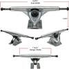 Yocaher Graphic Series Complete Kicktail Skateboards Longboard w/BlackWidow Premium 80A Grip Tape, Aluminum Truck, ABEC9 Bearing, 71mm Skateboard Wheels (Shades Black) view 2