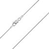 1mm thick solid sterling silver 925 Italian round SNAKE chain necklace chocker bracelet anklet with lobster claw clasp - 15, 20, 25, 30, 35, 40, 45, 50, 55, 60, 65, 70, 75, 80, 85, 90, 95, 100cm view 1
