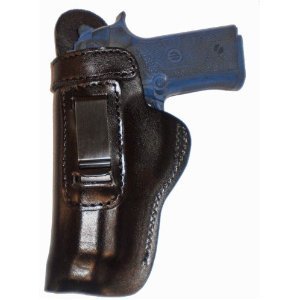 FN, FNX, FNP 45 Heavy Duty Black Left Hand Inside The Waistband Concealed Carry Gun Holster With Slide Guard Bodyshield
