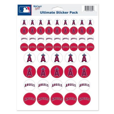 MLB Angels Vinyl Sticker Sheet, 8.5" x 11"