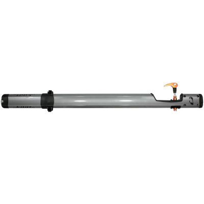 KUAT Trio Fork Mount Carrier | Secure Durable Bike Roof Rack with Integrated Cable Lock & Sliding Rear Tire Strap - 1 Bike Capacity | Adapters Included, Metal Gray & Orange