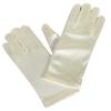 Girls Short Satin Child Size Formal Gloves Large (8-12) Ivory view 1