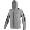 O'Neill Wetsuits Men's 24-7 Tech Long Sleeve Zip Hoodie, Flint/White, Small view 1