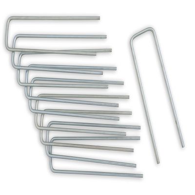 Windhager Tent Pegs, Metal, Galvanised, Pack of 10