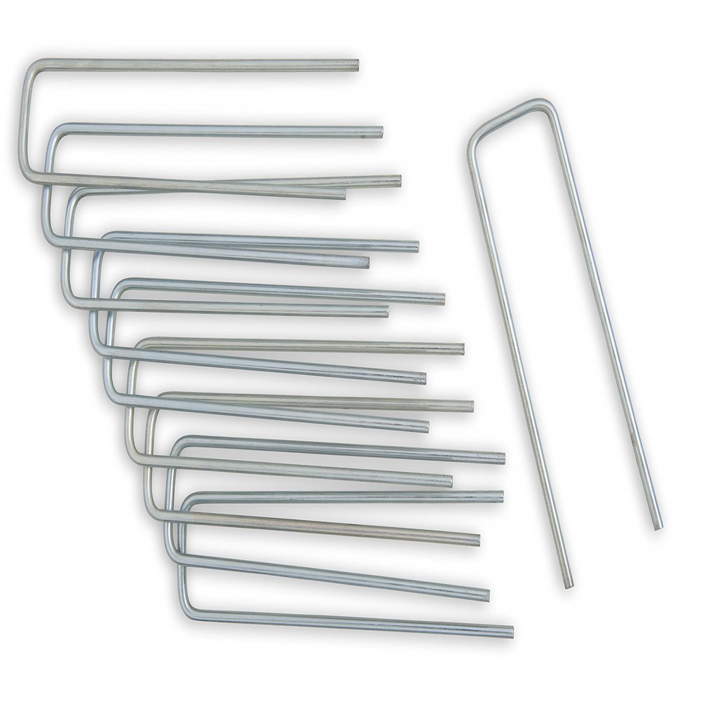 Windhager Tent Pegs, Metal, Galvanised, Pack of 10